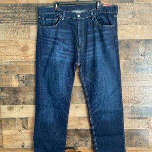NEW Levi's 505 Regular Straight Leg Jeans Size 40x30 NEW Dark Blue Denim